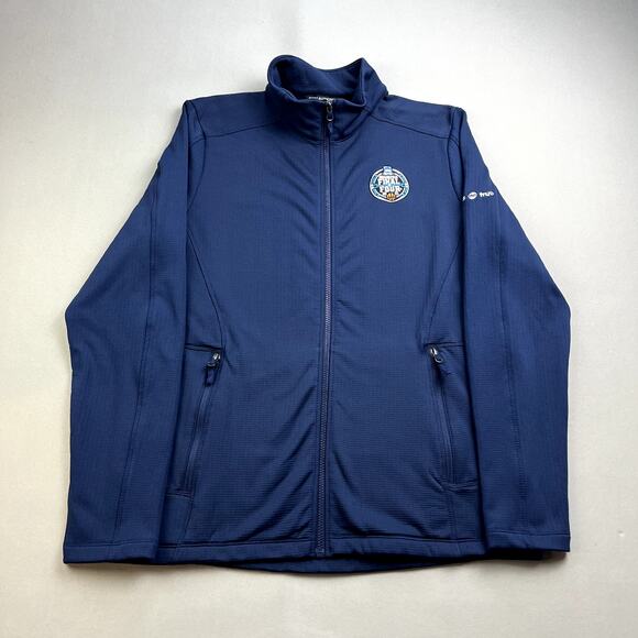 March Madness Basketball Jacket Adult Large Navy Blue Full Zip Final Four NCAA - Picture 1 of 11